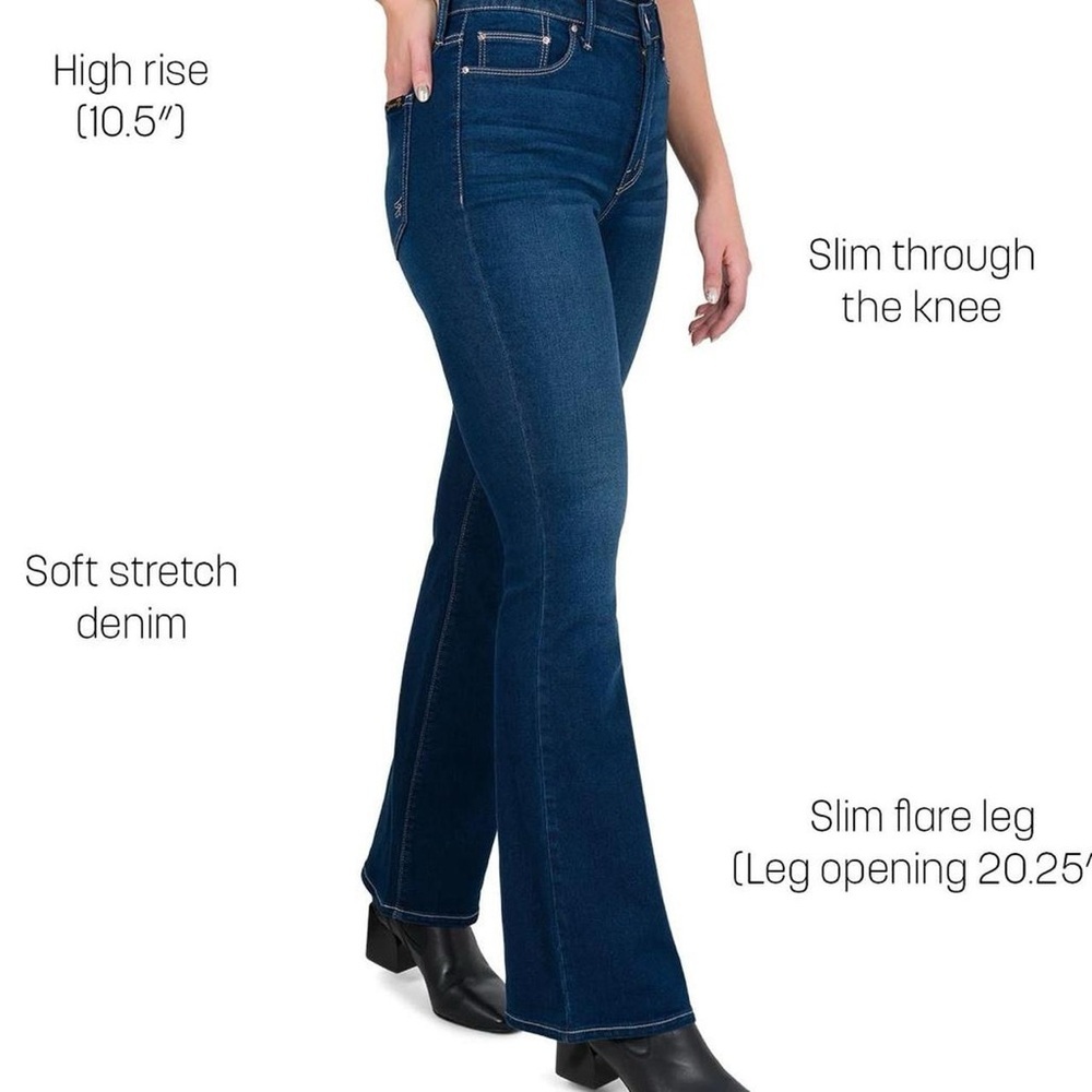 Seven7 Women's Slim Flare Jean / size 12 “Like New” - Picture 3 of 8